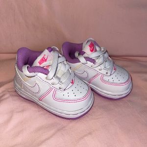 Brand new baby shoes, size 2C 
Nike Force 1s